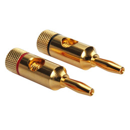 Banana Plug screw type gold plated cable 7.5mm