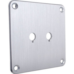 SBPP-SI - Placca in alluminio color argento per Morsetti