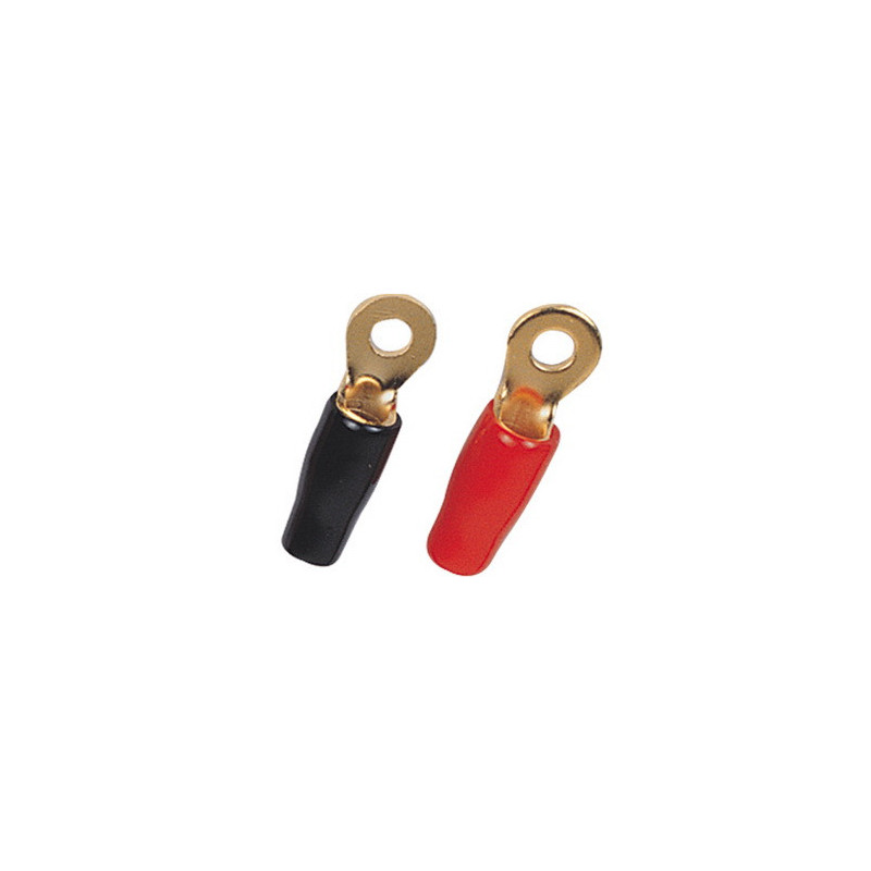 TOH03 - Ring Terminal gold plated - 10AWG Cable