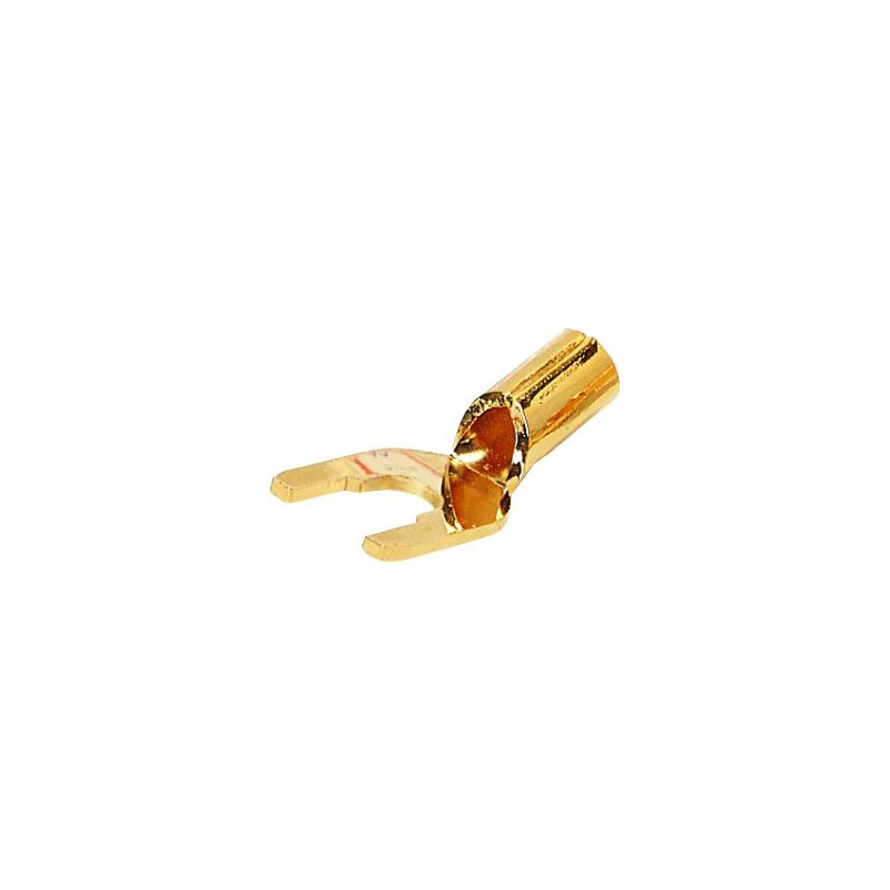 Spades Plug Gold plated cable 5.2mm